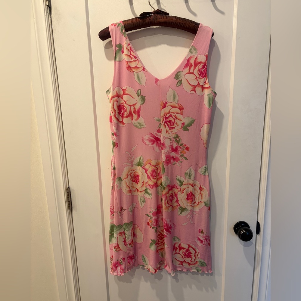Y2K Floral Pink mini dress - Picture 2 of 15